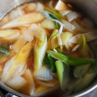 韓国風、木綿豆腐のスープ
